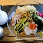 山形蕎麦と串揚げのお店 焔蔵 - ぶっかけそば　1100円