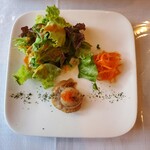 Bistro Don - ランチ1/4 サラダ、キャロットラペ、ホタテ