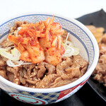 Yoshinoya - キムチカルビ丼（牛カルビ丼+キムチ）