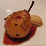 ブラッスリ 風間 - 【２度目】 洋ナシのデザート（洋ナシ＋キャラメルアイス＋黒こしょう添え）　※こちらは＋２００円です