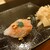 鮨 八や - 料理写真:甘えび 海老の卵と味噌を添えて