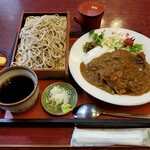 Yabujuu - かつカレーセット。