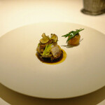 ラ クレリエール - どんこ椎茸に詰めたジェリンヌ・ド・ラカン。