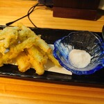酔月 - アスパラ天ぷら 600円