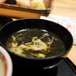 おたる政寿司 - 岩海苔の味噌汁(2021年9月)