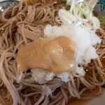 やしま - 冷しなす味噌おろし蕎麦、アップ