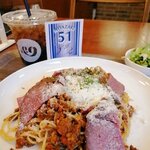 CRAFT BEER DINING &9 - ローストビーフと温玉のボロネーゼスパゲティ