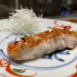 温石 - 金目鯛の松笠焼き、キラキラともはや宝石‼︎