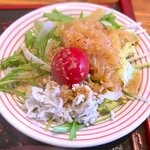 さくら本店 - (ﾗﾝﾁ)さくら定食 小鉢：クラゲとしらすのサラダ　2021.9.21
