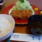 とんかつ石亭 八幡茶屋 - ひれかつ定食(1600円)