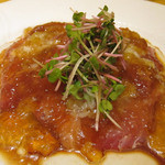 天然鰤の中華風カルパッチョ