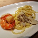 FILO - 海老と舞茸のクリームソーススパゲティ