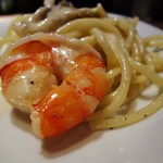 FILO - 海老と舞茸のクリームソーススパゲティ