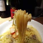 FILO - 海老と舞茸のクリームソーススパゲティ