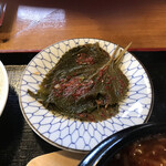 Ajime Shokudou - エゴマのキムチ、これだけでもご飯がいけます。