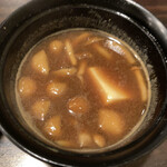天菊 - ナメコの味噌汁(赤だし)
