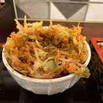 越後 へぎそば 橘屋 - ランチセットの "ミニかき揚げ天丼" 。