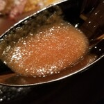 蒼 - ③トマト(静岡県浜松産、勢麟の長谷部大将セレクト)&シャンパーニュビネガーのスープ
      このトマト自体の甘みと酸味のバランスが素晴らしくコレだけスープで出ても納得な味わい
      グビグビ飲みたい！(*´∀`)