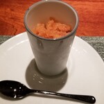 蒼 - ⑩ソルダム(完熟プラム)のグラニテ(酸味しっかり)
      思わず｢酸っぱい！｣と声が出てしまったが、スッキリする味わいでステーキへの準備が整う
      ちょっと胃袋に隙間が出来た気がします