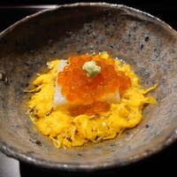 蕎味 櫂 - 蕎麦豆腐　イクラ山葵