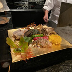 水暉 - こいつらを揚げていきますね、と撮影タイム。