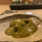 銀座鮨おじま - 鮑肝ソース