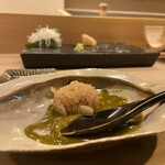 銀座鮨おじま - 肝ソースの赤酢飯リゾット