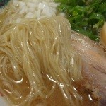 Hanafuku - 「鶏わりラーメン」の麺（２０１２．１１）