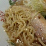 Hanafuku - 「魚介鶏とんこつラーメン」の麺（２０１２．１１）