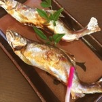 Hommi Yamae - 天然鮎の塩焼きは子持ちで美味かった！