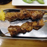 もつくし - 「レバー」2本で200円也。