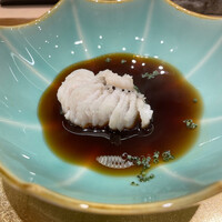 寿司赤酢・望月 - 鱧のしゃぶしゃぶ