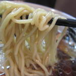 麺屋彩々 - 麺持ち上げ～