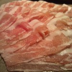 水魚 - 「葱しゃぶ」鍋の豚肉