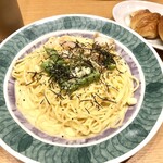 鎌倉パスタ 仙台パルコ店 - プリプリ海老と帆立貝の明太子クリームソース