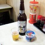藤井屋 - ﾋﾞｰﾙ大瓶とさばの缶詰