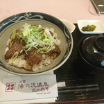 湯の沢温泉 森の四季 - 占冠村の宝！エゾ鹿丼〜タレの甘さと粗挽きブラックペッパーが利いてます
