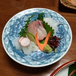 日本料理四季の一つ葉 - コースのお刺身