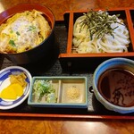 お食事処 ふじ - 【2021.9.26(日)】かつ丼ざるうどんセット900円