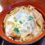 お食事処 ふじ - 【2021.9.26(日)】かつ丼ざるうどんセット900円のかつ丼