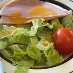 クアハウス碁点 - 朝食のハム野菜サラダ