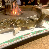 柳家 - 飛騨川の天然岩魚、塩焼き