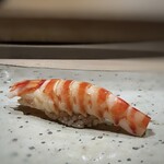 菊鮨 - ◆車海老（天草）・・これも味噌タップリで、甘いこと。