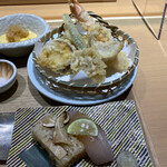 高志の恵み 玄 - 天ぷらと氷見産サワラ握り、松茸と押し寿司