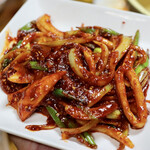 釜山 - オジンオポックム（韓国風イカ炒め）