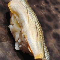 池袋 寿司 個室 空 - 江戸前は神奈川沖のシンコ。ちょうど良いサイズです