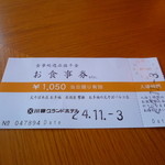 Gekijouryokankawatanagurandohoteru - お得なチケット　１５００円