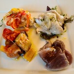 イタリア料理 ノンナジーニャ - 前菜は魚尽くしとラタトゥイユ