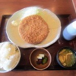 和食や 吉べえ - メンチカツ定食(ライス大盛)￥７８０