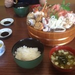 吉川鮮魚店 - お刺身盛り全景 吉川
